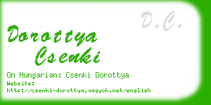 dorottya csenki business card